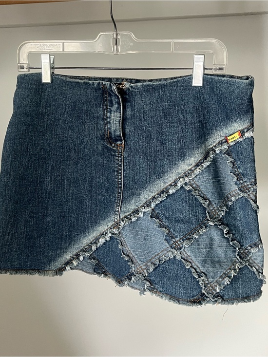 Dresses & Skirts - Vintage OK!Jeans Denim Patchwork Mini Skirt Size 29